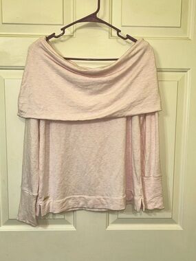 Lilly Pulitzer Pale Pink Off-the-Shoulder Sweater